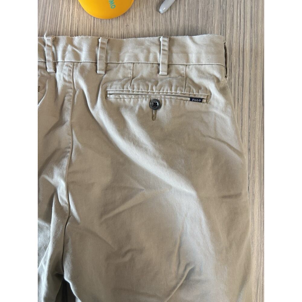 Polo Ralph Lauren Stretch Classic Fit Chino Pants Khaki 32x32 Mens Flat Front - Picture 6 of 8